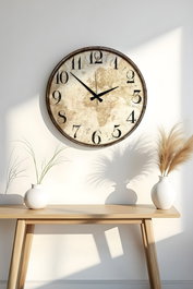 Wallity Reloj Decorativo de MDF Multicolor 50x50 cm